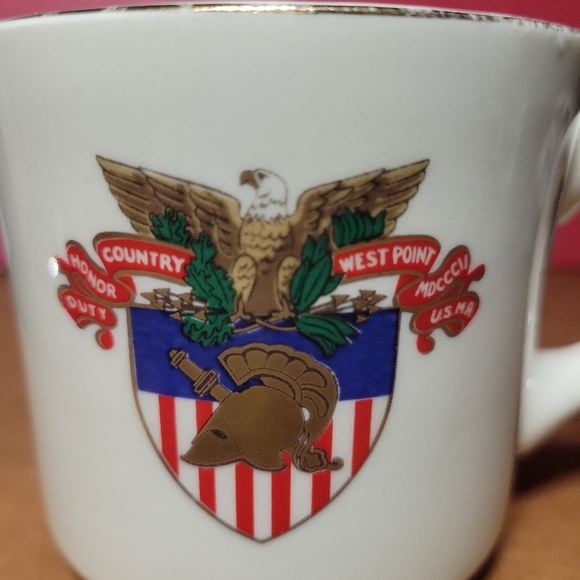 West Point Military Academy Crest Coat Of Arms Seal Coffee Mug VIntage - Picture 3 of 7